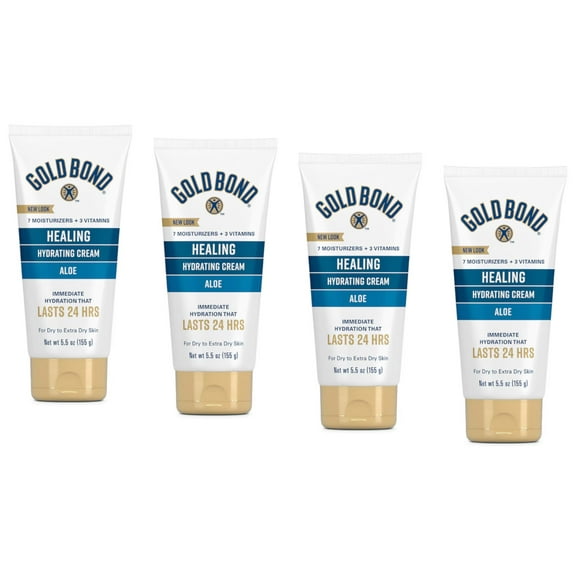 4 Pack - Gold Bond Ultimate Healing Skin Cream with Aloe 5.5 oz Each