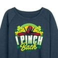 thumbnail image 3 of Marvel Deadpool - St. Patrick's Day I Pinch Back - Women's French Terry Pullover Sweatshirt, 3 of 5