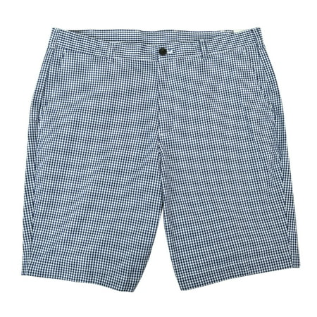 New Brooks Brothers Mens Blue White Gingham Plaid 10" Chino Shorts Sz 40W 8528-3