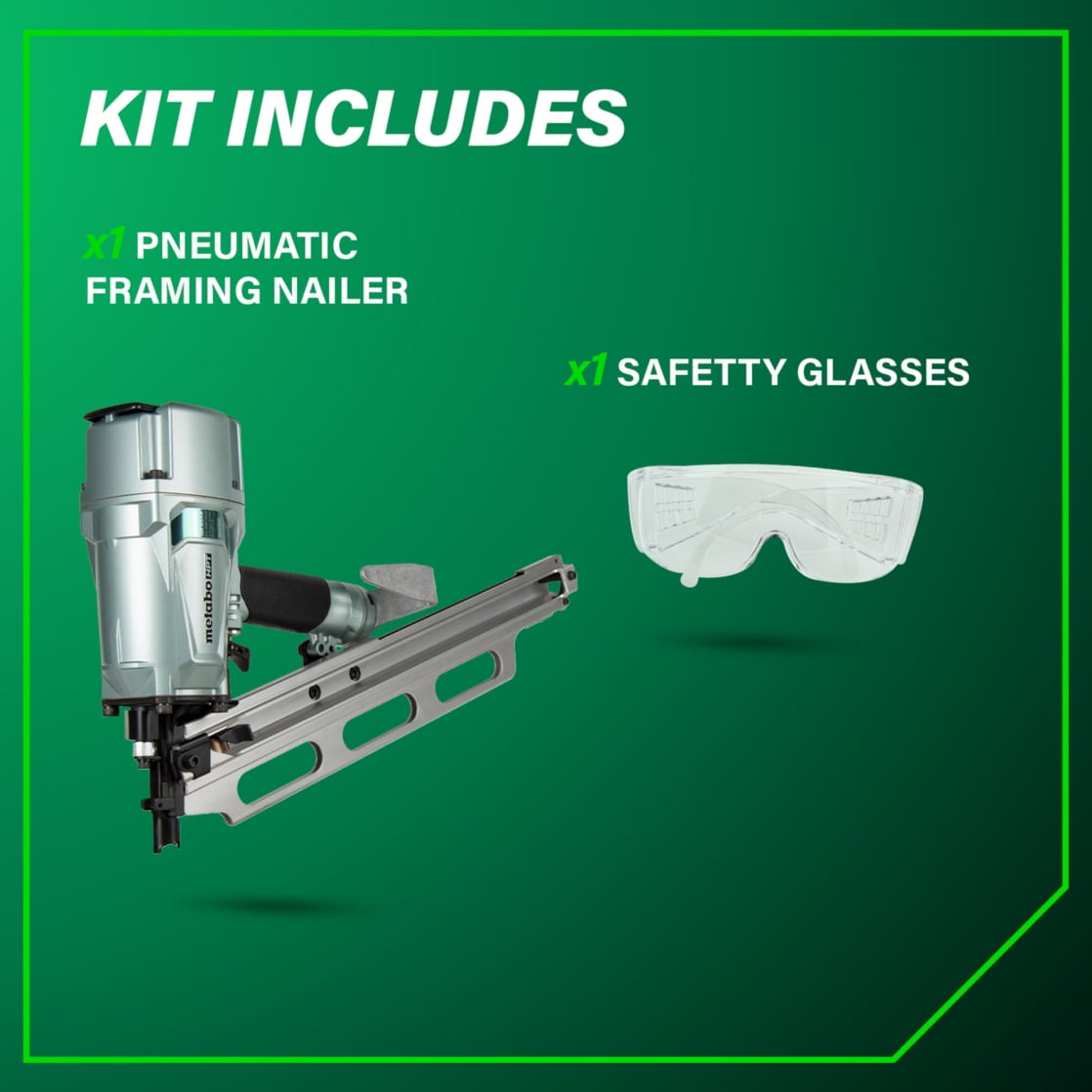 Metabo HPT Pneumatic Framing Nailer, 2-3/4-In, NR83A5(Y)