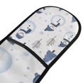 thumbnail image 4 of Yayeee Double Oven Mitt Kitchen Heat Resistant Baking 35" x7" Quilted Glove, Cartoon Snowmen, 4 of 6