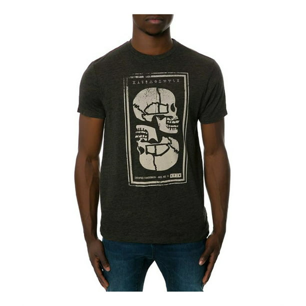 KR3W Mens The Muerta Graphic T-Shirt, Black, Small