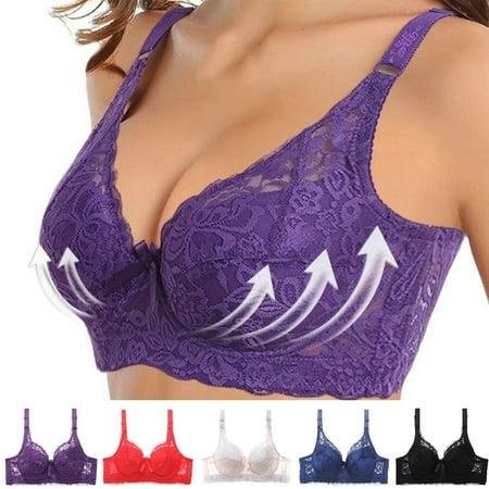 

Rong Yun Women Lace Lingerie Wire Bra Sexy Underwear Gathered Bra(Buy 2 Get 1 Free)