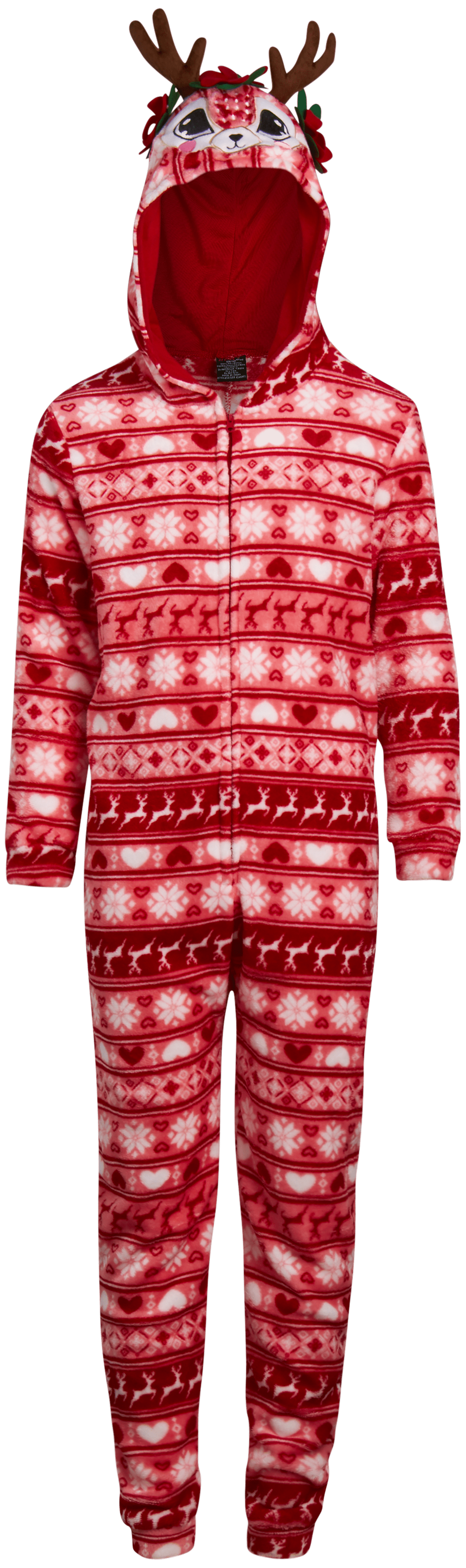 dELiAs Girls’ Pajamas Plush Fleece Sleepwear Onesie with 3D Critter