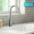 thumbnail image 4 of KRAUS Oletto Single Handle Pull Down Kitchen Faucet with QuickDock Top Mount Installation Assembly in Spot Free Stainless Steel, 4 of 7