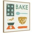 thumbnail image 2 of Amanti Art Retro Kitchen II Bake Framed Canvas Wall Art Print, 2 of 8