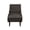 Dark Gray / technical leather, variant on Chaise Lounge Chair with Bolster Pillow, Upholstered in Premium Tech Fabric
