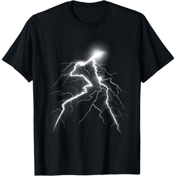 t-shirt Lightning Shirt with a Lightning Bolt Shirt Graphic Design mens t shirt,black,women,funny,misfits,men,journey