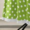 thumbnail image 5 of Coolnut 60" Green Polka Dots Round Tablecloth, Waterproof Spillproof Polyester Fabric Table Cover with Zipper Umbrella Hole for Outdoor Patio Garden Dining Party, 5 of 7