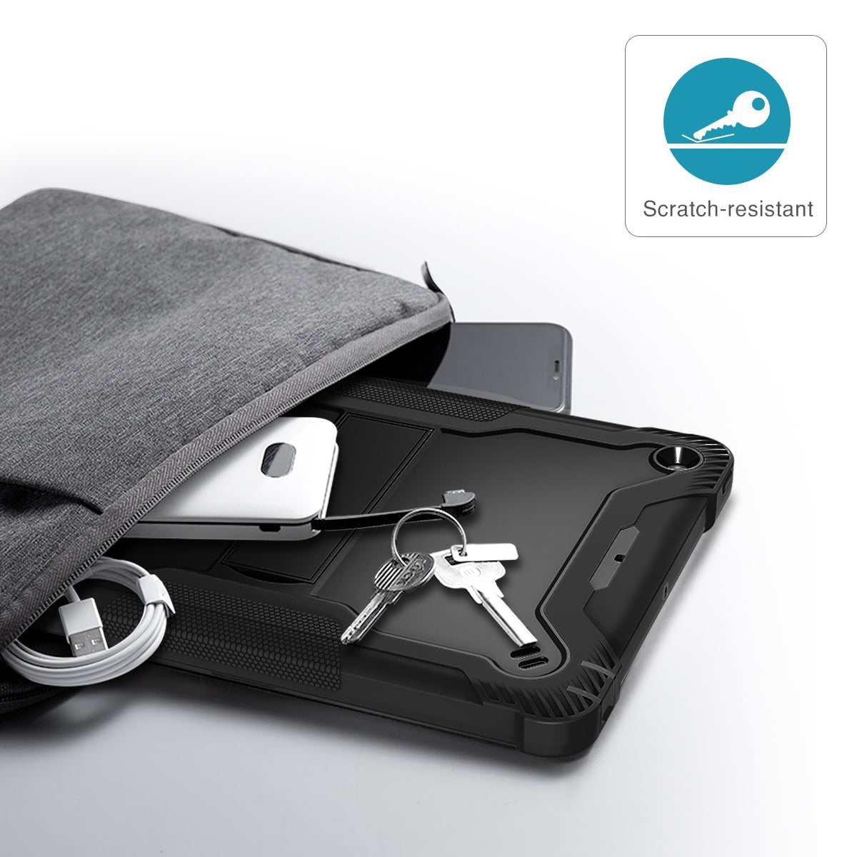 Casetego for iPad 9th/8th/7th Generation 2021/2020/2019(10.2 inch),Heavy Duty Military Grade Shockproof Rugged Protective 10.2" Cover with Built-in Stand for iPad 9 8 7 Gen,Black