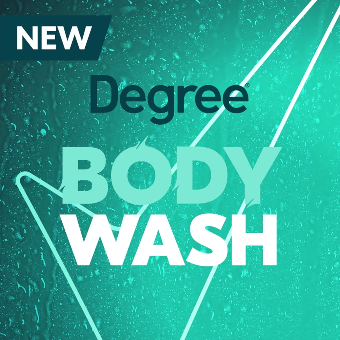 Degree All Day Body Wash Cool Rush Deep Cleansing Plant-Based Cleansers, 20 oz