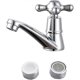 thumbnail image 1 of Grifo de agua fría individual, grifo de lavabo cromado para baño, inodoro, fregadero, cocina con filtro., 1 of 5