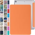 thumbnail image 1 of iPad PRO 9.7 Pouces [ PRO 9.7 2016 ] A1673 A1674 MLPX2LL/A MLPW2LL/A MLPY2LL/A MLYJ2LL/A Trifold PC Lightweight Smart PU Leather Protective Hard Back Étui - Orange, 1 of 8