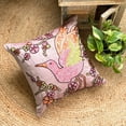 thumbnail image 3 of The HomeCentric Pillow Cover, Pink Cushion Covers, Colorful Birds Pillows Cover, Pillow Covers Pack of 2, 18x18 inch (45x45 cm) Square Silk Pillow Covers, Floral Pillow Covers, - Colorful Birdy, 3 of 12