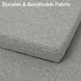 thumbnail image 2 of Shinnwa Chair Cushions for Kitchen Chairs Set of 4 Dining Chair Pads with Ties U Shaped Non Slip Back Removable Cover 16" x 16.5" Gray, 2 of 7
