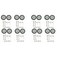 thumbnail image 1 of 16X Bagages Accessoires Roues Avion Valise Poulie Rouleaux Mute Roue Pièces Résistant à l'Usure Réparation 55X12mm, 1 of 4