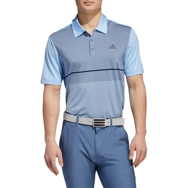 adidas Men's Ultimate365 Striped Colorblock Golf Polo - Walmart.com ...