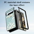 thumbnail image 6 of Feishell Compatible with Google Pixel Fold 7.6 inch Flower Pattern Case with Diamond Ring Holder,Shockproof Light Luxury Glossy Glass Folding Slim Phone Case for Women Girls,E, 6 of 6