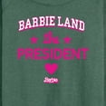 thumbnail image 3 of Barbie the Movie - Barbie Land President - Women's Lightweight French Terry Long Sleeve Shirt, 3 of 5