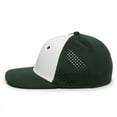 thumbnail image 5 of OC Sports AIR25 Flexible Fitting Cap - White Dark Green Dark Green, 5 of 8