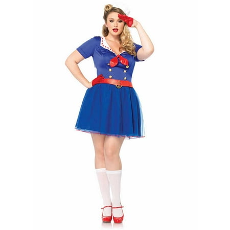 Leg Avenue Honey - Plus Size Ahoy There Honey Sailor Costume by Leg Avenue 85290X
