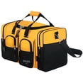 thumbnail image 2 of East West U.S.A D3022 22" Sports Duffle Gym Travel Gear Bag, Yellow/Bk, 2 of 4