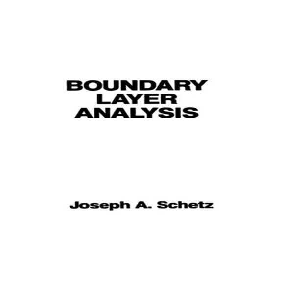 Pre-Owned Boundary Layer Analysis (Hardcover) 013086885X 9780130868855