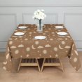 thumbnail image 3 of Brown Sun Moon Cloud Star Pattern Square Tablecloth,Waterproof Square Table Cover,Wipeable Spillproof Washable Table Cover for Home Kitchen Party Decor 52"x52"(132x132cm), 3 of 6