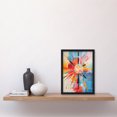 thumbnail image 4 of Morning Sun Colourful Abstract Geometric Artwork Framed Wall Art Print A4, 4 of 5