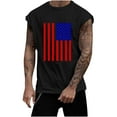 thumbnail image 2 of Pitauce Mens Independence Day Tank Tops Cap Sleeve Muscle Shirt 4th of July Patriotic Active Shirt Sleeveless Graphic Tees, 2 of 5