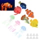 thumbnail image 4 of Decoración De Peceras, 8 Piezas Práctico Juego De Peces Artificiales Que Brillan Intensamente Silicona Duradera Para Decoración De Peceras Para Niños Juguetes ANGGREK  AC8556, 4 of 8