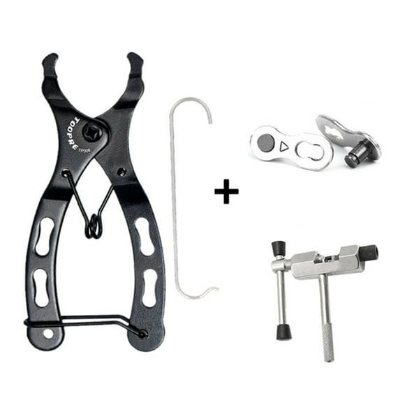Yeacher Bike Chain Link Tool Chain Pliers Clamp with Hook Chain Breaker 8-Speed Chain Links MTB Road Cycling Chain Kit