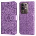 thumbnail image 3 of Funda tipo cartera GANGXUN para Vivo Y29 4G , diseño girasol, cuero PU, soporte, cierre magnético, tarjetero, 3 of 5