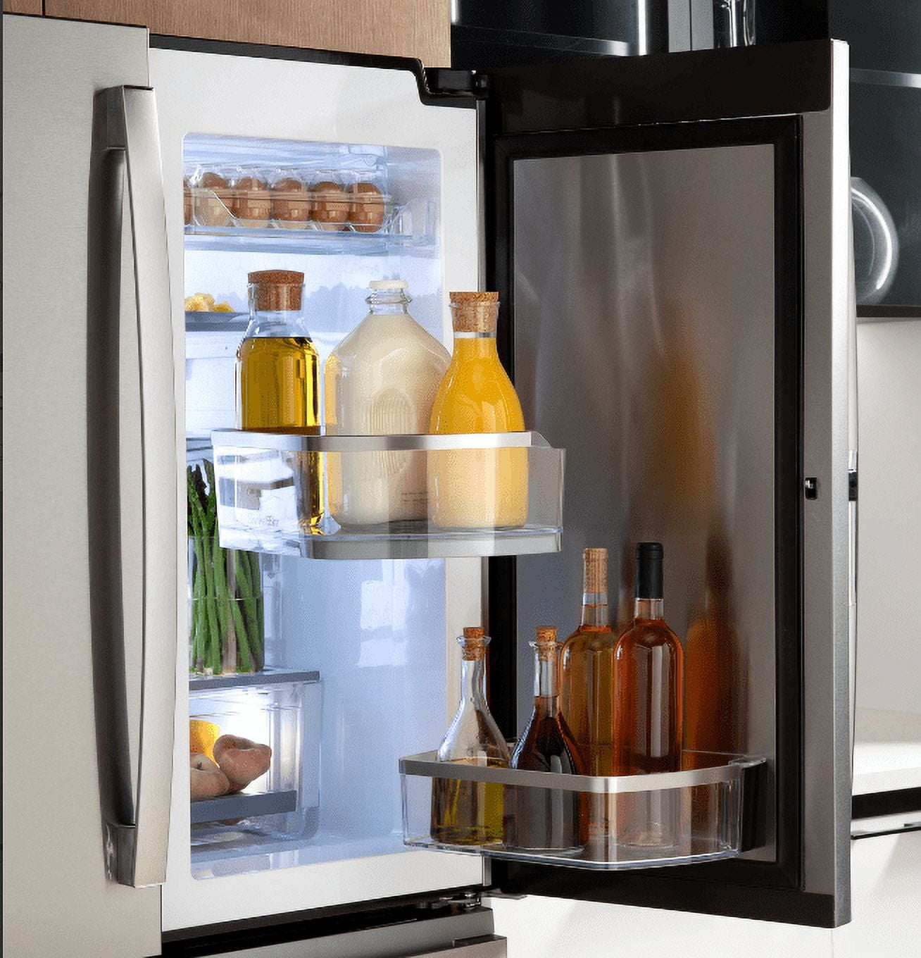 GE Appliances Portable Refrigerators, Plastic Silver, 37.00 x 29.00 x 70.00 Inches