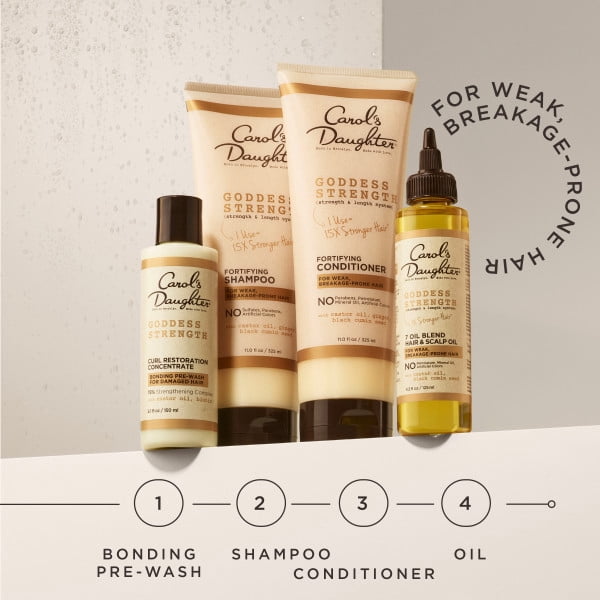 Carol's Daughter Carol's Daughter Goddess Strength Castor Hair Oil and Curl Restoration Concentrate Styling Cream for All Hair Types