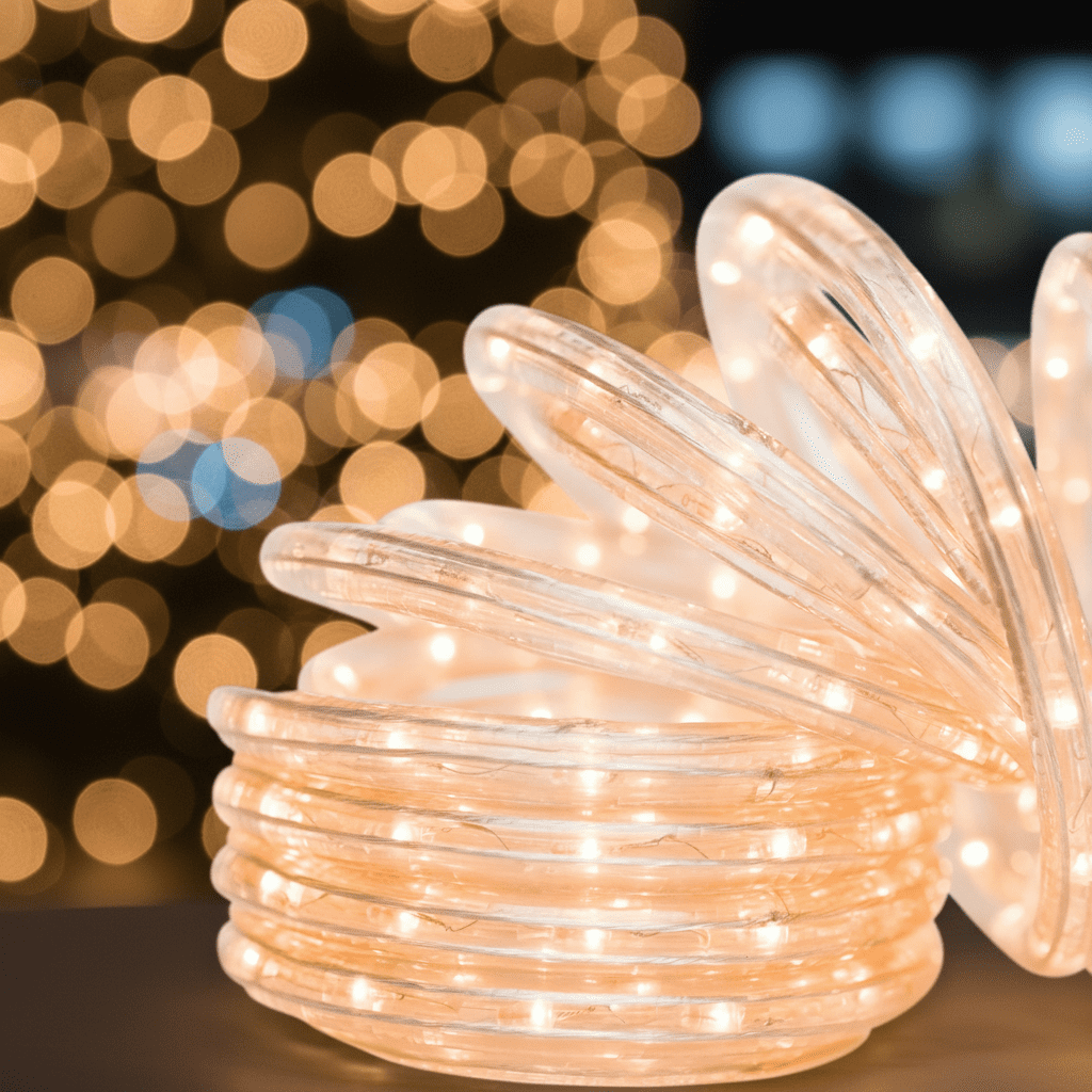 Brite Star 18 Foot Clear Rope Light - Connectable for Indoor and Outdoor Decor - Perfect for Christmas Decorations, Bedroom, Party, Patio, Deck Lighting - Waterproof Outdoor Lighting