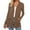Khaki, variant on Women's Casual Lightweight With Pockets Long Sleeve Open Front Cardigan - Polyester/Spandex, Versatile, for Multiple Occasions