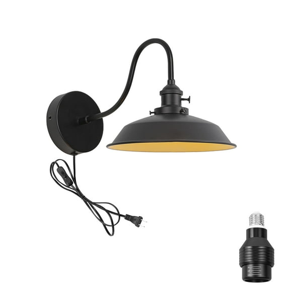 KAYYELAMP Hook Mounted Plant Light Full Spectrum 4500K 10W Adjusted Light Beam Range 15-60° Industrial Style Goose Neck Wall Lamp for Flowers Growing Indoor Plants