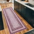 thumbnail image 7 of Tzou Modern Braid Print Washable Runner Rug 2x6ft with Anti-Slip Back for Living Room Entryway Bedroom, 7 of 7
