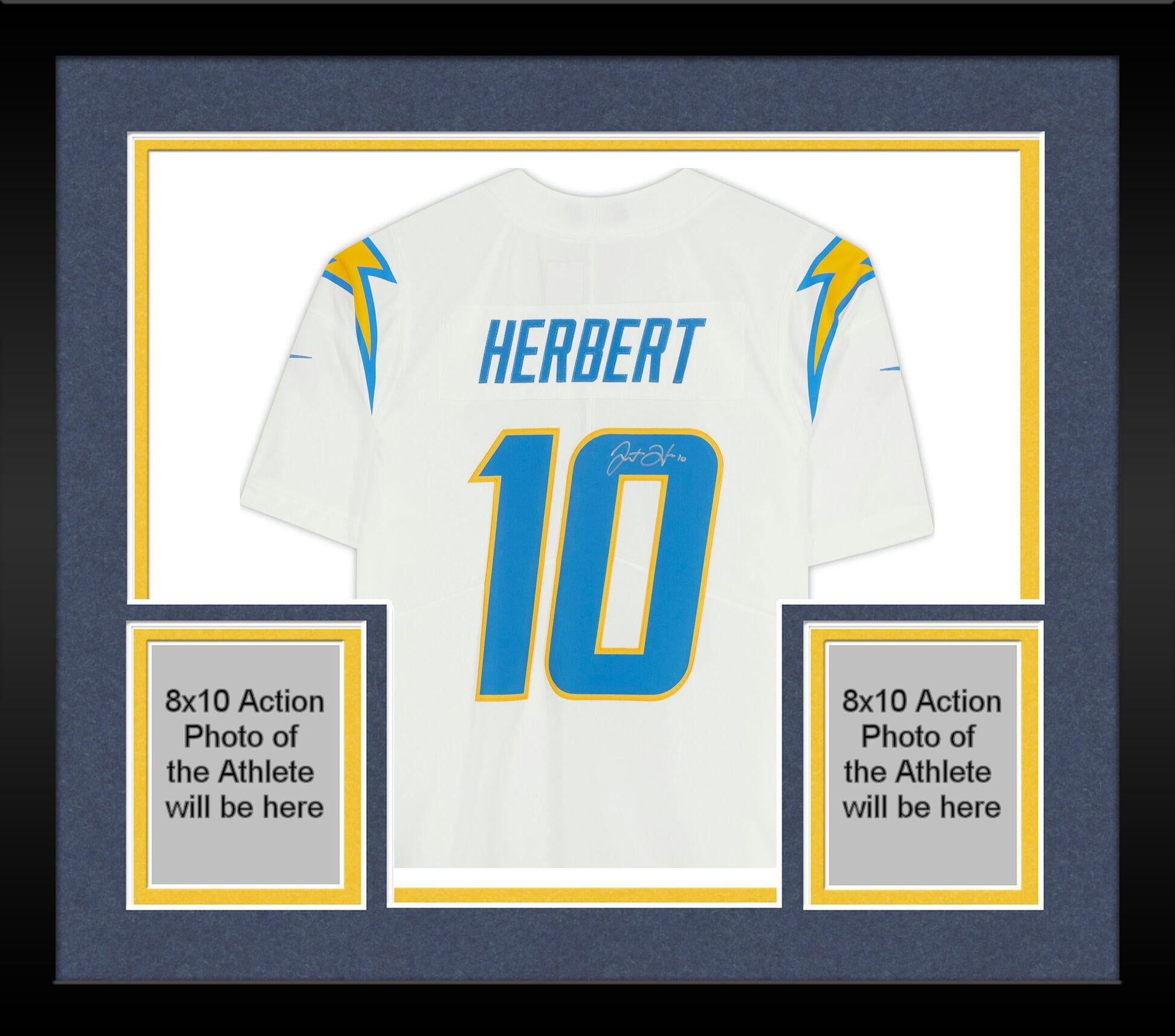 Justin Herbert Los Angeles Chargers Autographed White Nike Limited Jersey