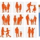 thumbnail image 1 of Plantilla para pintar siluetas de personas de la familia (9 piezas) con pincel (15 x 15 cm). Plantilla para dibujar miembros de la familia. Tema familiar. Plantilla artística para manualidades., 1 of 7