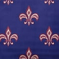 thumbnail image 2 of Simply Daisy 20" x 20" Fleur de Lis Indoor/Outdoor Polyester Throw Pillow, Indigo Blue, 2 of 3