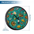 thumbnail image 3 of Indoor 12' Voice-Activated Luminous Decoration Wall Clock With LED Night Light Seafood Wine, 3 of 8