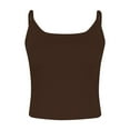 thumbnail image 4 of EHTMSAK Crop Tank Tops for Women Ribbed Square Neck Spaghetti Straps Y2k Tank Top Sleeveless Teen Girl Junior Racerback Camisole, 4 of 4