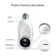 thumbnail image 4 of Xihbxyly Cámara con Bombilla E27, Cámara de Seguridad Inteligente Hd de 2 Mp, Dispositivo de Vigilancia Inalámbrica con Visión Nocturna, Visión Remota de 360°, Monitoreo En Interiores y Exteriores, I, 4 of 6
