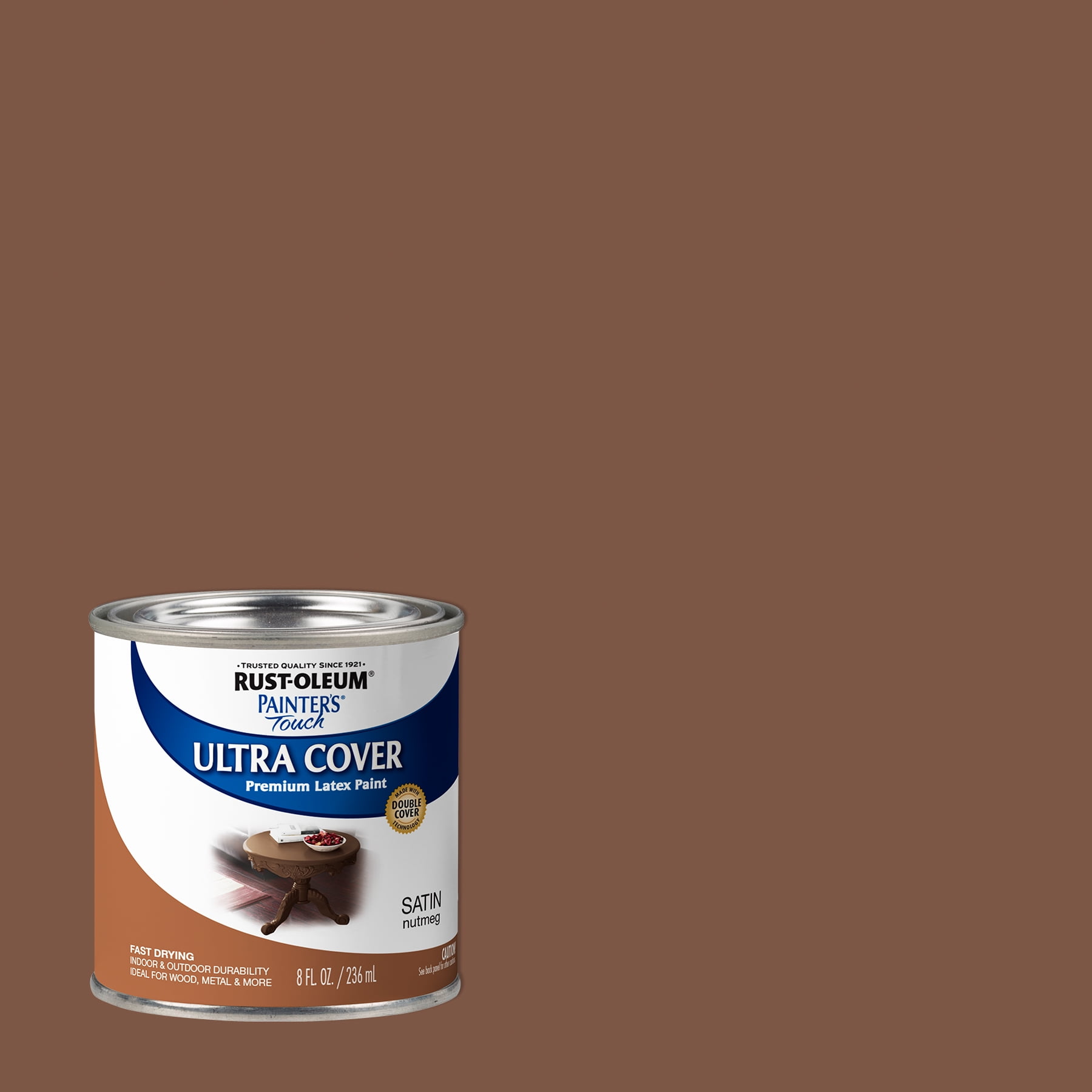 Nutmeg, RustOleum Painter's Touch Ultra Cover Satin, Half Pint