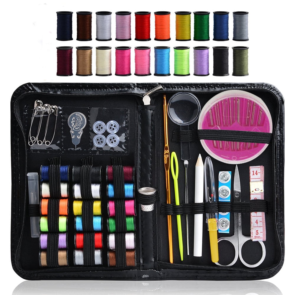 FeelGlad  58-in-1 DIY Premium Sewing Supplies Kit, Zipper Portable Complete Mini Sew Kit for Adults, Beginner, Emergency - Diversified Mending Supplies and Sewing Accessories