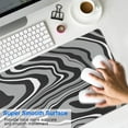 thumbnail image 4 of Gray Waves&nbsp;pad Mousewaterproofnon Slip&nbsp;Line Series for Office Home Work Gaminggaming Mouse PadRubber Base Mousepad with Stitched Edges 31.5x11.8inches, 4 of 7