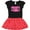 Black & Red with Polka Dots, variant on Inktastic Mama's Girl Pink with Hearts Girls Toddler Dress