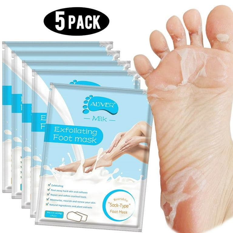 Foot Peel Mask - 5 Pack, Exfoliating Foot Care Mask Make Feet Baby